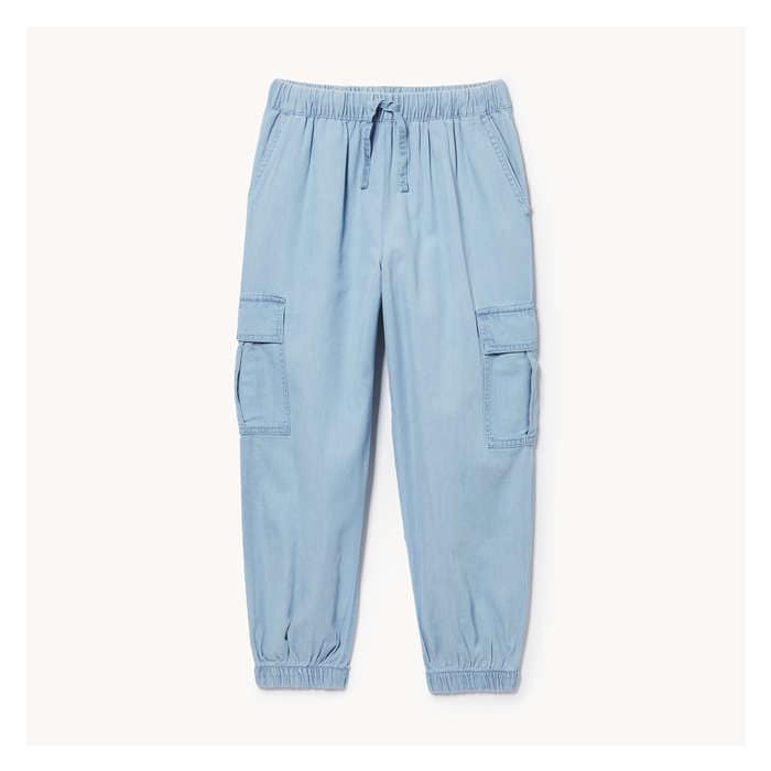 Kid Girls' Denim Cargo Pant